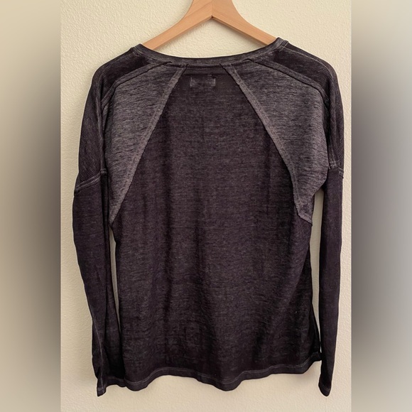 Lucky Brand Thermal Black Long Sleeve Top - Picture 2 of 9